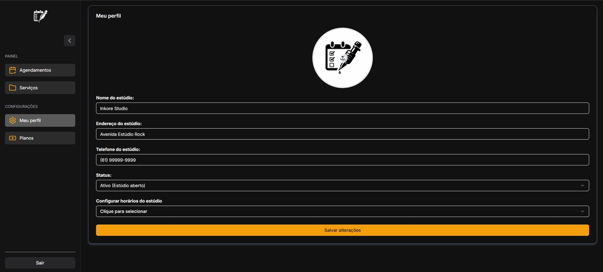 Configure seu perfil